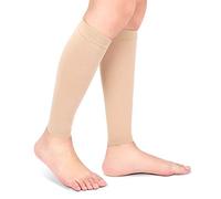 UPQRSG Manicotti a Compressione, Spandex Comodi Manicotti per Gambe Leggeri per Uomo, Traspiranti Manicotto a Compressione per Ridurre Il Disagio, per Corsa(Colore carne XXL)