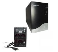 UPS 650VA GRUPPO DI CONTINUITA' TECNO 600W PER PC 2 INGRESSI SCHUKO