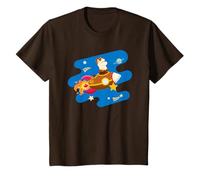 ups Astronaut Riding Rocket Ship Outer Space Maglietta
