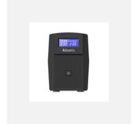 Atlantis Gruppo di Continuità UPS 800VA/480W, onda sinusoidale pura | Line Interactive, LCD, USB-HID, 2 prese Schuko, batteria 12V 9Ah, protezione RJ45, software incluso, cod. A03-HP1003