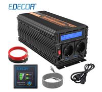 UPS Inverter a onda sinusoidale pura 2500w Caricatore EDECOA 12V 220V 230V Convertitore da CC a CA 12v 220v Onda sinusoidale pura
