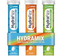 UPSA Hydrafizz Multi Pack - Boost + Detox + Hydra, 48 compresse effervescenti 3 pacchi, elettroliti - massimizza Idratazione ed Energia - Riduce Stanchezza Gonfiore - Contro Crampi e Perdita Liquidi