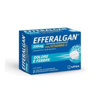 Upsa Italy Efferalgan Dolore e Febbre 330 mg con vitamina C - Analgesico Antipiretico 20 compresse effervescenti