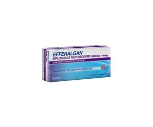 Upsa Italy Efferalgan Influenza E Raffreddore 500 mg + 4 mg - Farmaco Per L'Influenza 16 Compresse Rivestite