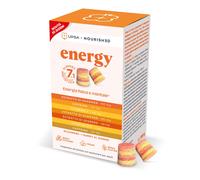 UPSA x Nourished Energy, 30 Gummies Integratore alimentare con Guaranà, Zenzero,