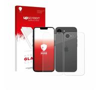 upscreen Pellicola Vetro per Apple iPhone 17e | (Fronte+Retro) Chiara Protezione Schermo Made in Germany 9H Durezza Hybrid Glass Antigraffio Trasparente