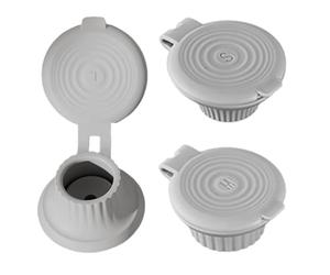 Upside Down Bottle Cap, 3x Inverted Dispenser Lid, 5.08x6.42 Inches No Waste Cap Shampoo Lotion, Leak Proof Bottle Stand for Easy Dispensing of Liquids and Gels