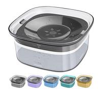 UPSKY Ciotola per acqua per cani, mangiatoia per acqua lenta, 1,984 g, senza fuoriuscite, dispenser di acqua trasparente per animali domestici, 2 l, livello dell'acqua visibile, ciotola lenta per cani