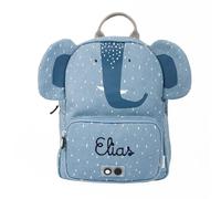 Upstitch Studio Trixie: Zaino e Borraccia per Bambini, Personalizzato con Nome, per l'Asilo e Chitarra, Elefante, Rucksack BIG