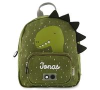 upstitch studio Trixie, zaino e borraccia per bambini, zaino per l'asilo, zaino per chitarra e borraccia per bambini, personalizzato con nome singolo o come set, dinosauro, Rucksack SMALL
