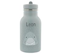 upstitch studio Trixie, zaino e borraccia per bambini, zaino per l'asilo, zaino per chitarra e borraccia per bambini, personalizzato con nome singolo o come set, squalo, Flasche 350ml