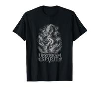 Upstream Spirito Drago Koi Mitico Acqua Potenza Maglietta