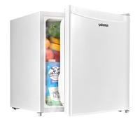 Upstreman Mini Frigo con Congelatore 46L, Silenzioso, Porta Reversibile, Termostato Regolabile, Risparmio Energetico, Frigorifero Piccolo da Ufficio, Camera, Hotel, Bianco -FR17