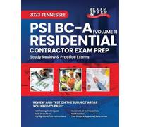 Upstryve Inc 2023 Tennessee PSI BC-A Residential Contractor Exam Pre (Tascabile)
