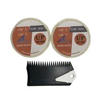UPSURF Tavola da Surf Set di Cera Pinna Wax Tavola da Surf con Pettine a Cera (UP-Warm 2-Pack)