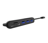 UPTab Adattatore USB C Hub 5 in 1 a 3 USB3.0 SD/TF Card Reader - Compatibile con MacBook, MacBook Pro/Air, iPad Pro 2018, iMac e Mac Mini con Thunderbolt 3 porte e altro ancora