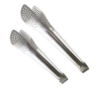 UPTALY 2 pinze per barbecue in acciaio inox SUS304 (29 cm + 24 cm), senza saldatura, stile minimalista, con manico lungo, pinze per yakiniku giapponese, piccole pinze da portata per cucinare,