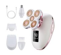 UPTARD Rasoi elettrici da donna per gambe e peli pubici facciali 2 in 1, rasoio elettrico da donna, rasoio elettrico da donna, trimmer per bikini da donna, impermeabile (5D)
