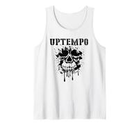 Uptempo 200 bpm hardcore Stampa nera Canotta