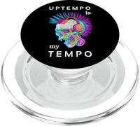 Uptempo è la mia musica techno Hardtek Tek Schranz Drum n bass PopSockets PopGrip per MagSafe