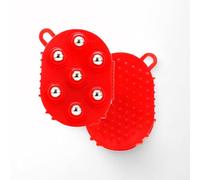 Uptiar Guanti per drenaggio linfatico da donna, guanti linfatici su entrambi i lati, con palla massaggiante, rullo per tessuti profondi portatili per sollievo muscolare e rassodamento del corpo (rosso