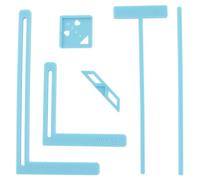 UPTTHOW Set di 6 strumenti per scrapbooking facili da collegare, perfetti per principianti, stencil e guide di taglio, possono essere trasformati in quaderni, calendari, diari, manuali