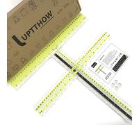 UPTTHOW T-Shirt Allineamento Ruler Strumento di Guida al Centro Disegni Acrilico Trasparente Regolatore mobile Set per Heat Press Adulto Bambini Piccoli Ragazzi Tee Abbigliamento Strumento di Misura