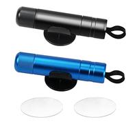 UptVin 2 Pezzi di Martello di Sicurezza per Auto, Rompivetro Portatile e Taglia Cinture di Sicurezza Strumento di Emergenza per La Fuga - Blu & Nero