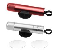 UptVin 2 Pezzi di Martello di Sicurezza per Auto, Rompivetro Portatile e Taglia Cinture di Sicurezza Strumento di Emergenza per La Fuga - Argento & Rosso