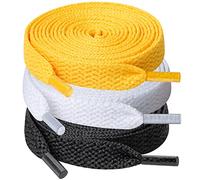 UpUGo 3 Paia di Lacci, Lacci Piatti Larghi 8 mm Per Scarpe da Ginnastica, Corsa, Adulti