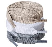 UpUGo 3 Paia di Lacci, Lacci Piatti Larghi 8 mm Per Scarpe da Ginnastica, Corsa, Adulti