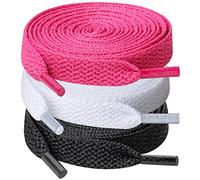 UpUGo 3 Paia di Lacci, Lacci Piatti Larghi 8 mm Per Scarpe da Ginnastica, Corsa, Adulti