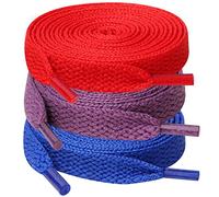 UpUGo 3 Paia di Lacci, Lacci Piatti Larghi 8 mm Per Scarpe da Ginnastica, Corsa, Adulti