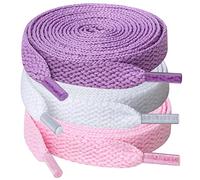 UpUGo 3 Paia di Lacci, Lacci Piatti Larghi 8 mm Per Scarpe da Ginnastica, Corsa, Adulti