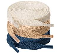 UpUGo 3 Paia di Lacci, Lacci Piatti Larghi 8 mm Per Scarpe da Ginnastica, Corsa, Adulti