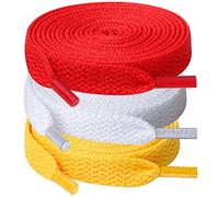 UpUGo 3 Paia di Lacci, Lacci Piatti Larghi 8 mm Per Scarpe da Ginnastica, Corsa, Adulti