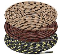 UpUGo 3 Paia di Lacci per Scarpe, Lacci Rotondi per Scarpe da Ginnastica Atletiche, da Corsa e da Trekking