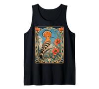 Upupa Uccello Art Nouveau Floreale Stile Vintage Canotta