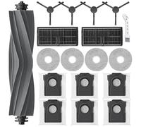 UPUPDAY Accessori Ricambi per Dreame L10s Pro Ultra Heat /L10s Ultra Gen 2 /X30 Ultra, Ricambi per Mova E30 Ultra, 1 Spazzola Principale, 2 Filtro, 6 Sacchetti, 4 Panni, 4 Spazzole Laterali