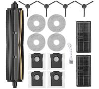 UPUPDAY Accessori Ricambi per Dreame L10s Pro Ultra Heat/L10s Ultra Gen 2/X30 Ultra, Ricambi per Mova E30 Ultra, 1 TriCut Spazzola Principale, 2 Filtro, 4 Sacchetti, 4 Panni, 4 Spazzole Laterali