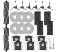 UPUPDAY Accessori Ricambi per Dreame X40 Ultra Complete /X40 Master /L40 Ultra, Ricambi per Mova P50 Pro Ultra, 2 Spazzola Principale, 4 Filtro, 6 Sacchetti, 6 Panni, 6 Spazzole Laterali
