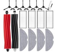 UPUPDAY Accessori Ricambi per Roborock S8 Pro Ultra, 2 Spazzola Principale, 4 Filtri, 4 VibraRise 2.0 Panni, 6 Spazzole Laterali