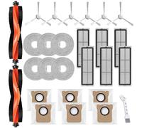 UPUPDAY Accessori Ricambi per Xiaomi X10+ /X20+, Ricambi per Dreame L10s Ultra /L10 Ultra /L10 Prime, 2 Spazzola Principale, 6 Filtro, 6 Sacchetti, 6 Panni, 6 Spazzole Laterali