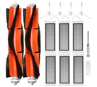 UPUPDAY Accessori Ricambio per Xiaomi Roborock S5 Max S6 S60 S65 S5 S50 S51 S55 Aspirapolvere, 2 Spazzola Principale, 6 Filtri HEPA, 4 Spazzole Laterali