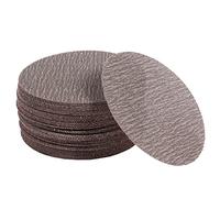 UPWOOD 50PCS 150mm Dischi Abrasivi a Rete 80 Grit Hook & Loop, Carta Abrasiva Antibloccaggio per Levigatura Senza Polvere, Ideale per Carrozzeria, Legno, Metallo, Plastica, Vernice