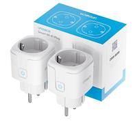 UPXNBOR Presa Intelligente Wi-Fi 16 A Con Misurazione Della Corrente, Compatibile Con Alexa e Google Home, Timer e App, Accesso Remoto Senza Hub, Solo 2,4 GHz