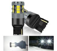 UPXSXT 2Pcs 7440 LED luce di retromarcia lampadina bianca, 7440A 7441 7440NA WY21W T20 CANBUS senza errori Anti Hyper Flash auto lampadina di ricambio per luce posteriore nebbia 30-SMD 25W 4000LM