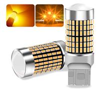 UPXSXT 2Pcs ha condotto la lampadina t20 w21w Canbus senza errori, 7440 ambra Super Bright 144 SMD Chipset 12V-24V 3400LM Anti Hyper Flash per le luci di svolta