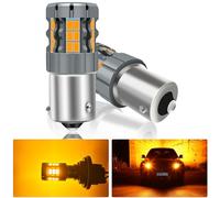 UPXSXT 2Pcs PY21W 1156 7507 BAU15S LED Segnale di svolta lampadina, CANBUS errore libero Anti Hyper Flash sostituzione lampadina 300% super luminoso ambra 30-SMD 25W 4000LM