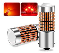 UPXSXT 2PCS Rouge 1156 p21w ba15s led Canbus Sans Erreur Ampoule LED 144 SMD Remplacer Feu de recul à LED de voiture Lumière de stop à LED Feu arrière/position/brouillard à LED 12-24V